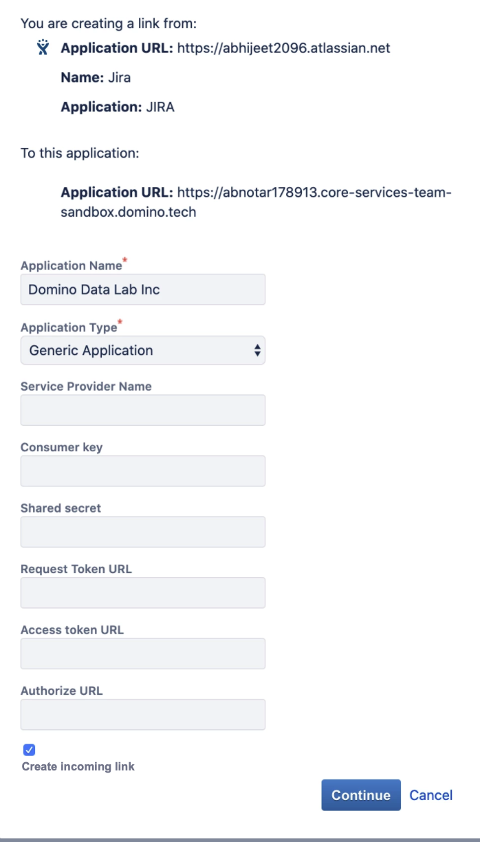 Jira Domino form