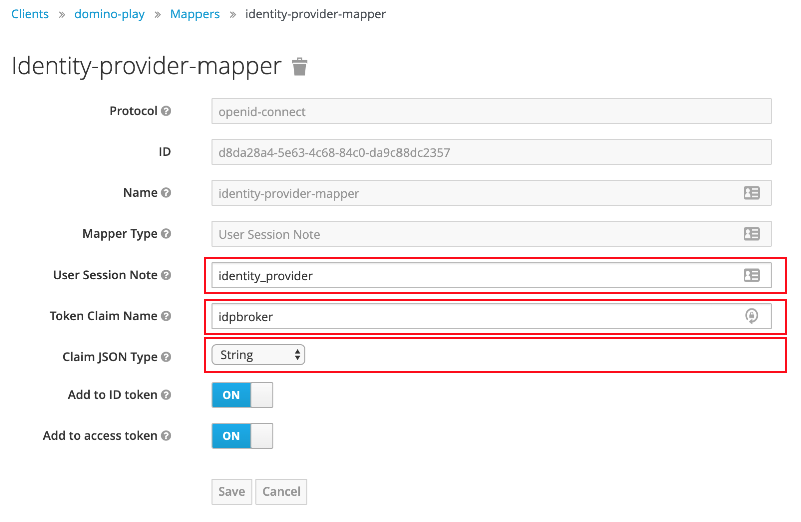 Configure the mapper