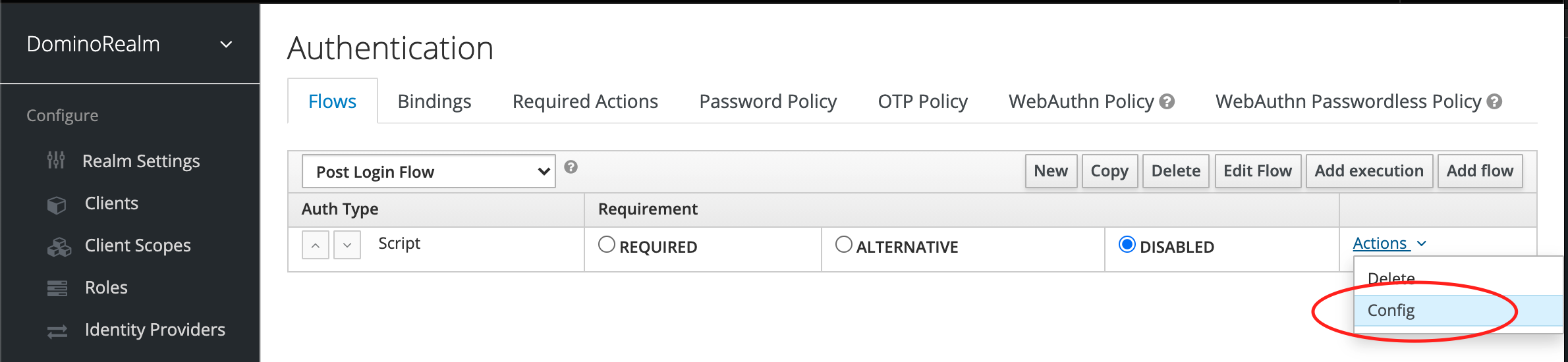 Keycloak login