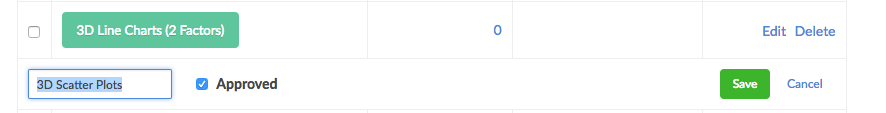 Manage tags from the tags interface