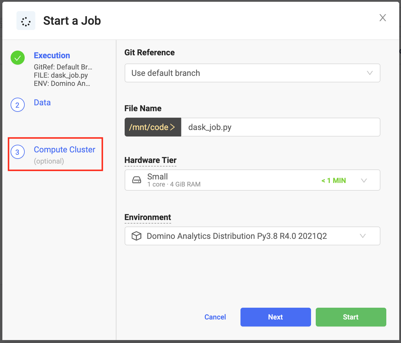 Create a cluster with Jobs