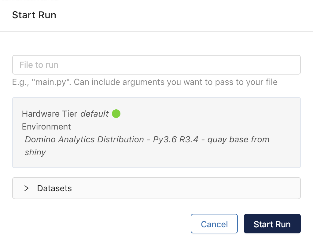 Job configuration