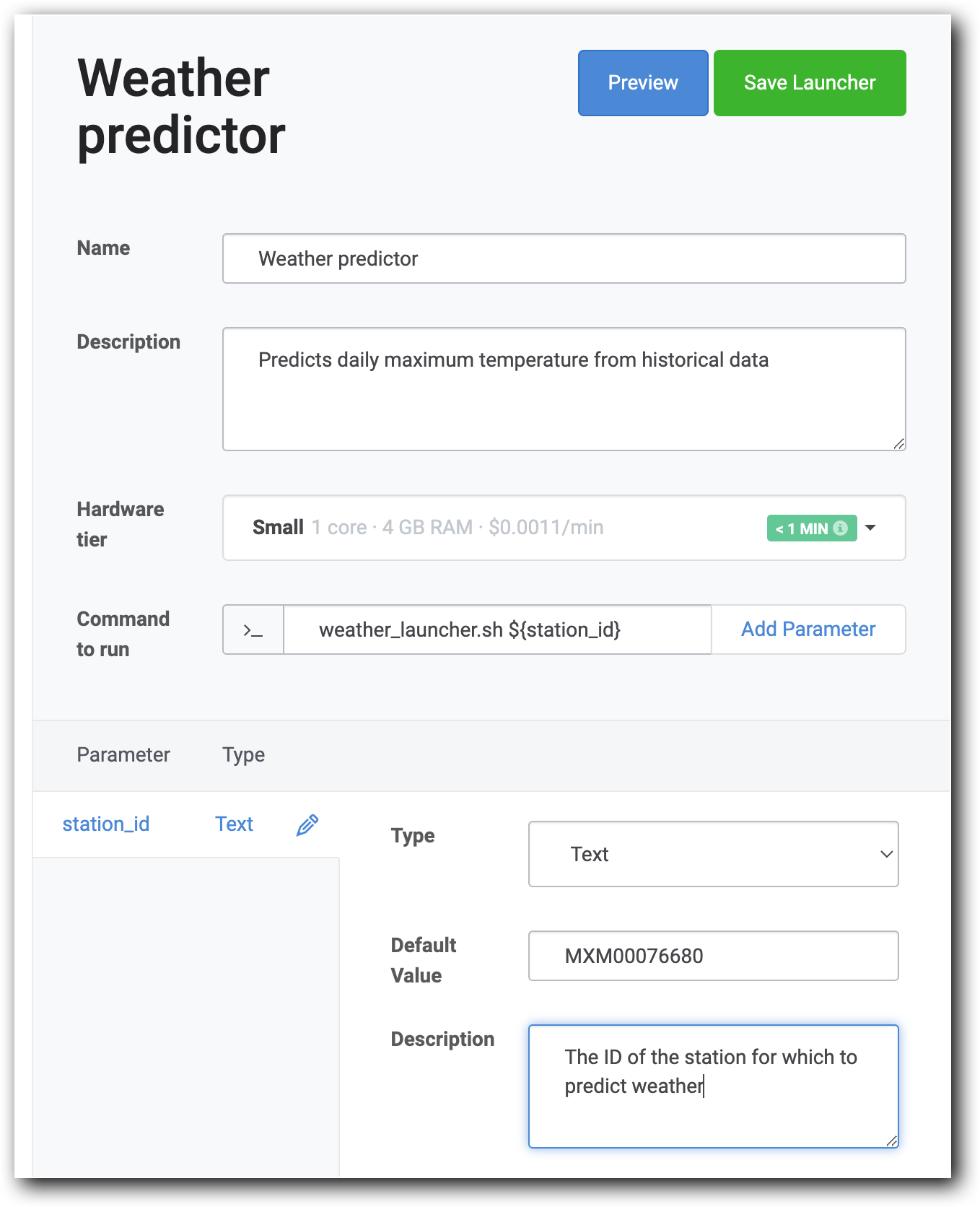 Give the parameter a default value