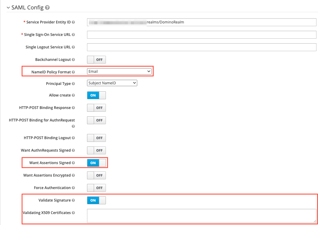 Keycloak Settings