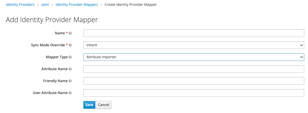 Keycloack Attribute Mapper