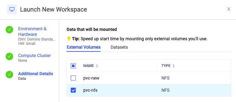 Mount data