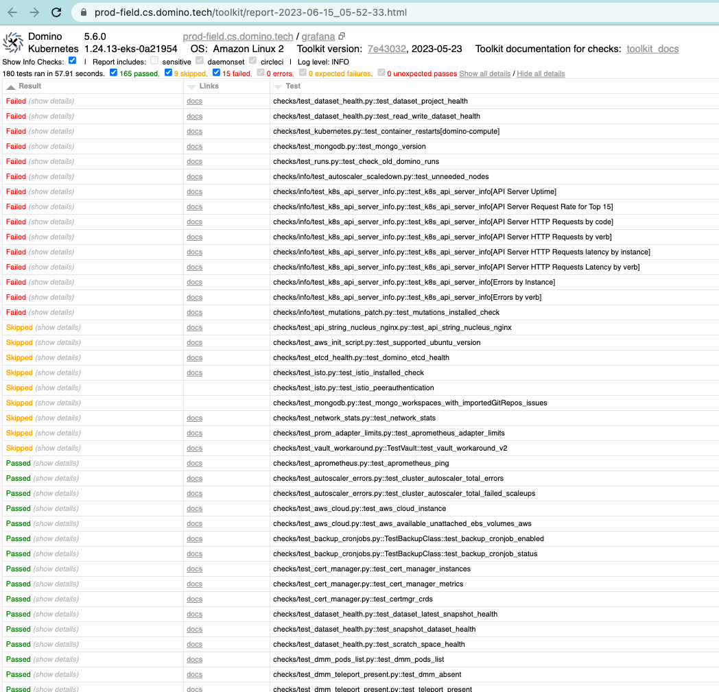 Admin toolkit dashboard