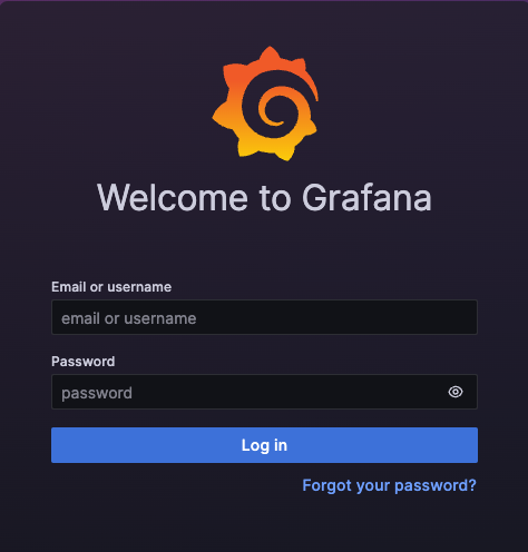 Grafana login