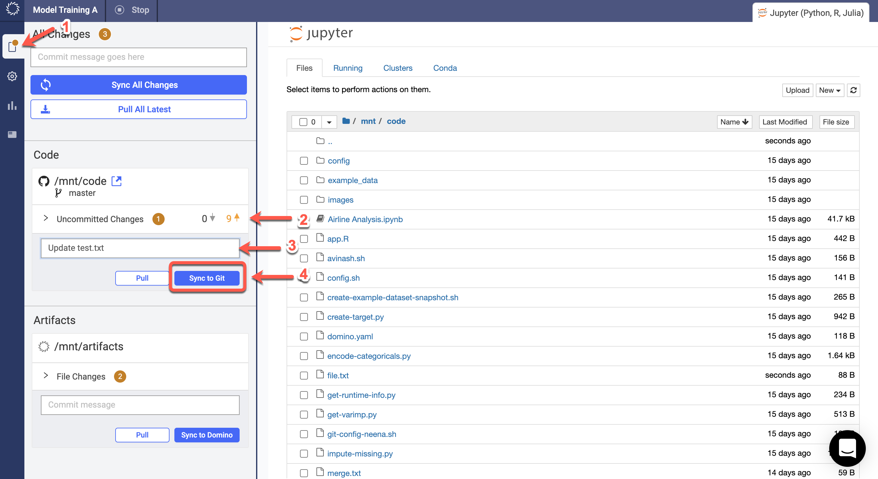 Sync changes with Git repository