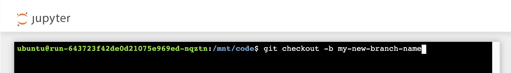 git checkout feature branch